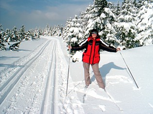 Skiloipe im Erzgebirge